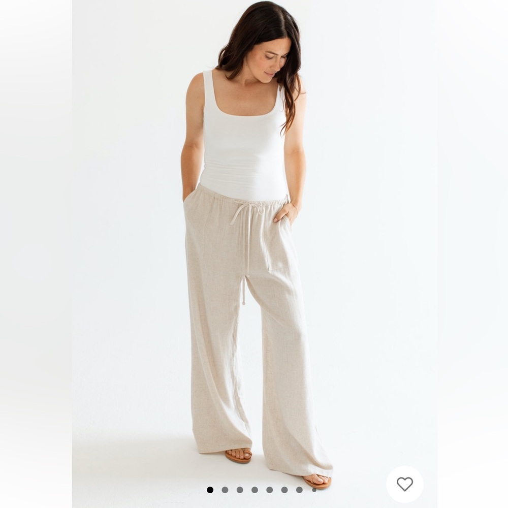 Carly Jean Los Angeles Isla Linen Pants